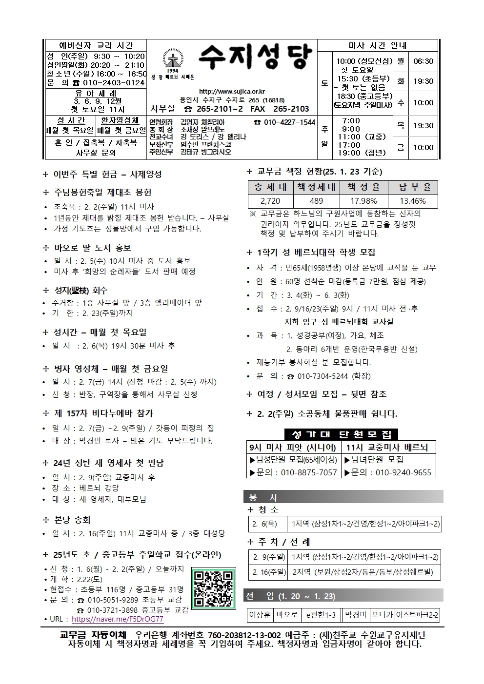 2025. 2. 2 – 주님 봉헌 축일