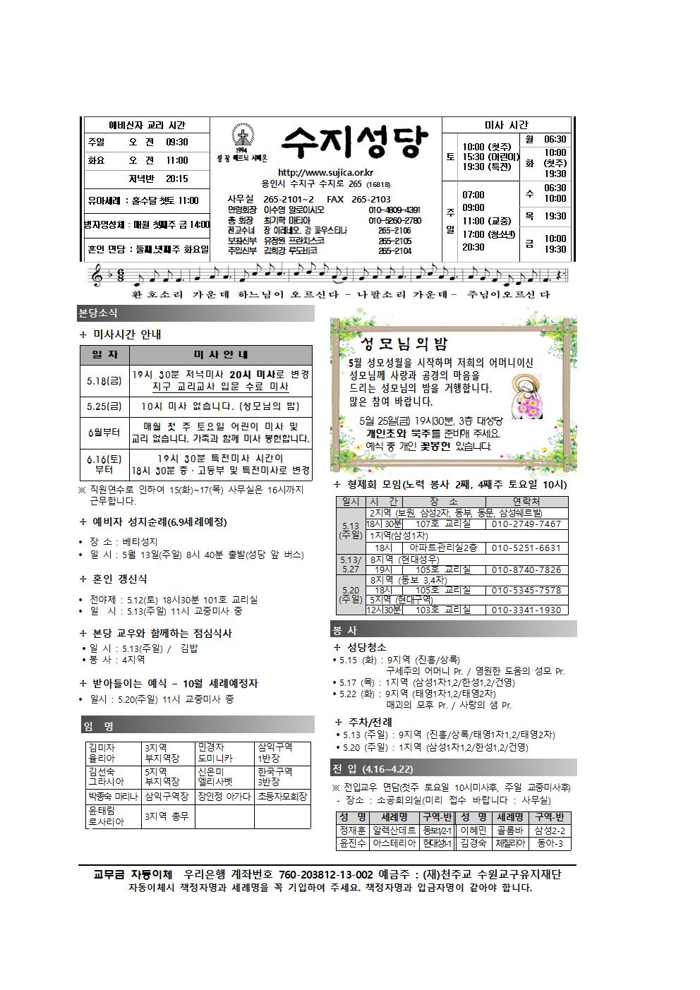 주님승천대축일(18.5.13)