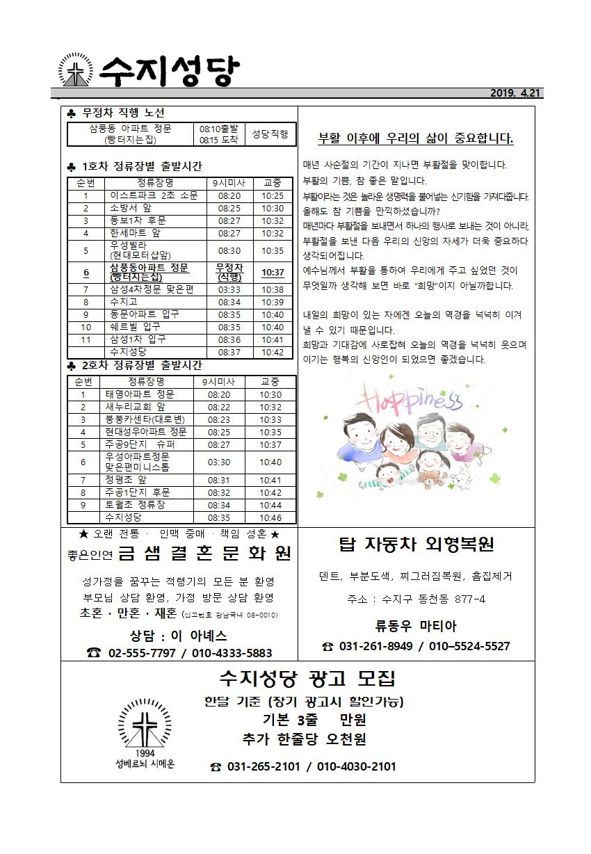 190421 – 주님부활 대축일