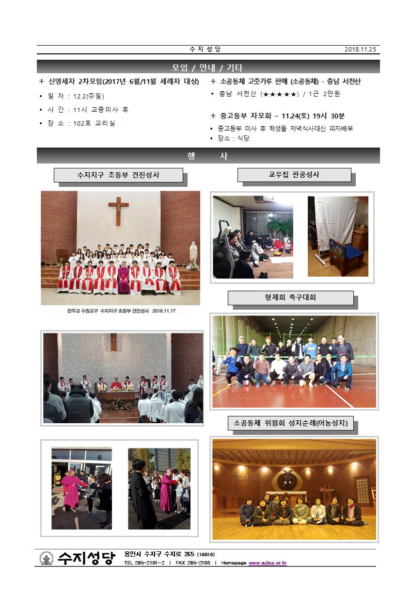 그리스도왕 대축일 주보와 간지(2018.11.25)
