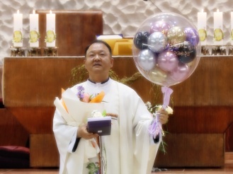 230507-방그라시오 신부님 영명축일축하식 전신자 식사