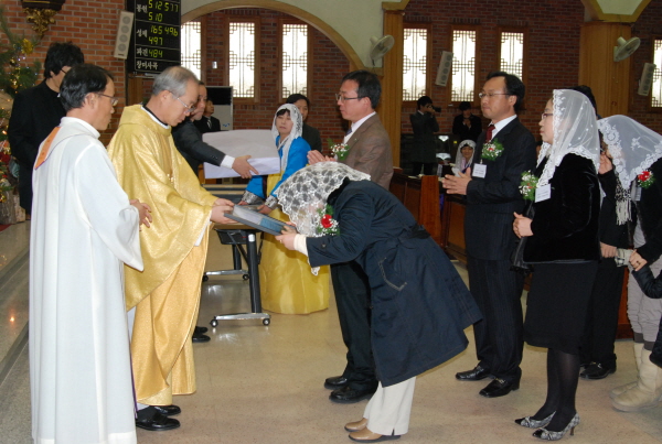 성가정축복장 시상식  091227