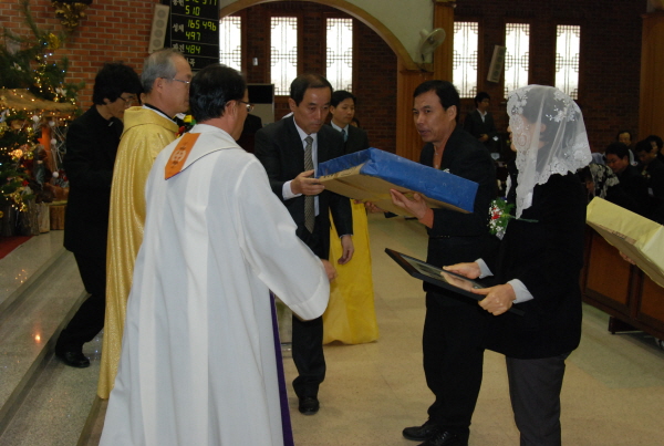 성가정축복장 시상식  091227