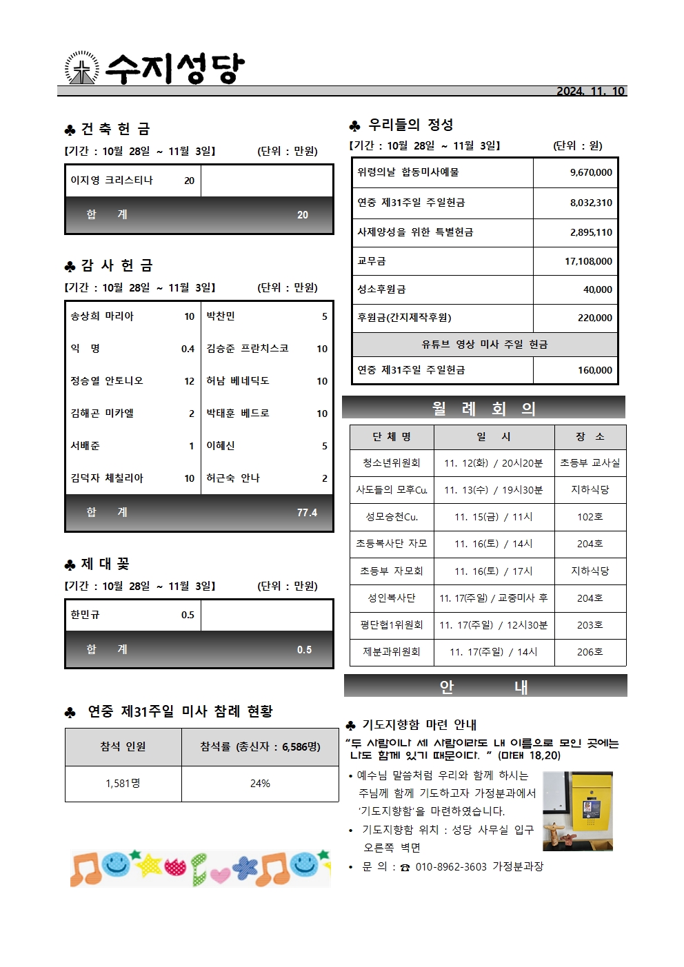2024. 11. 10 – 연중 제32주일(평신도 주일)