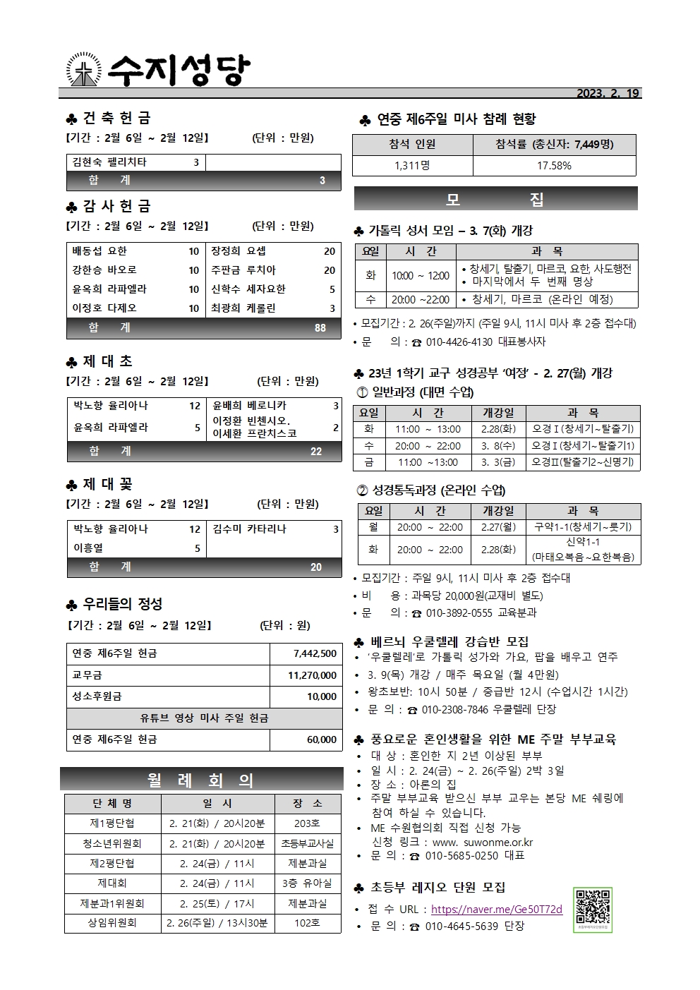 2023. 2.19 – 연중 제7주일