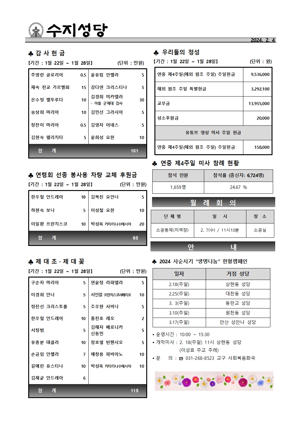 2024. 2. 4 – 연중 제5주일