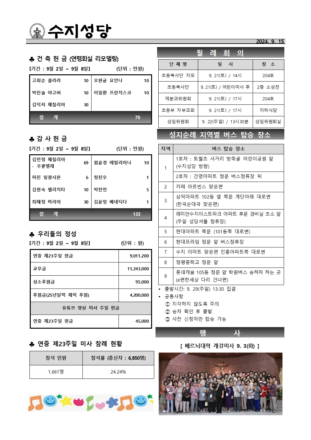 2024. 9. 15 – 연중 제24주일