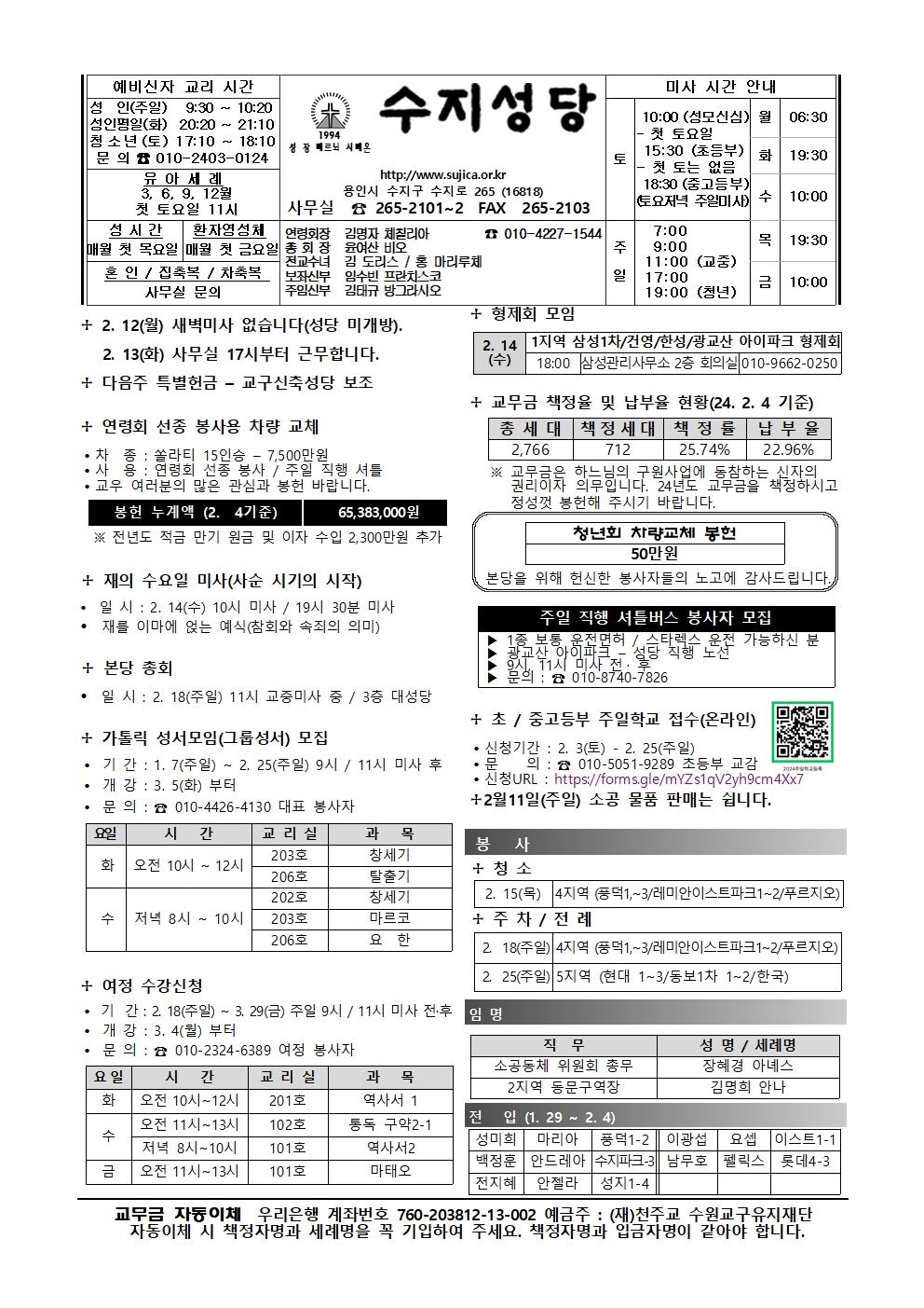 2024. 2.11 – 연중 제6주일