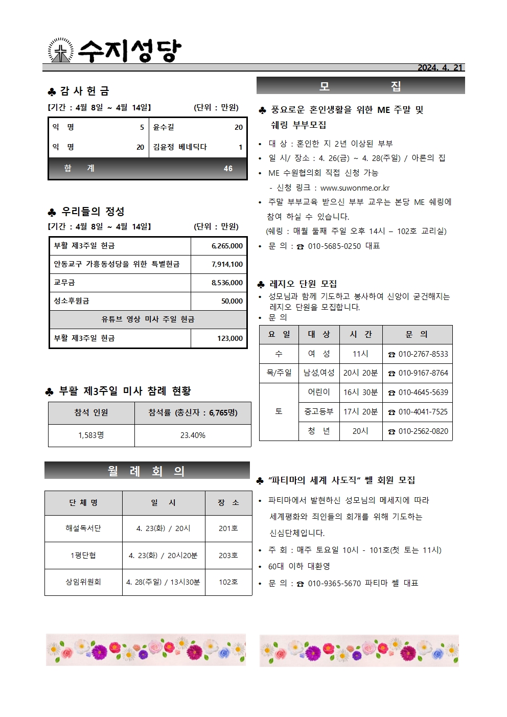 2024. 4. 21 – 부활 제4주일(성소주일)