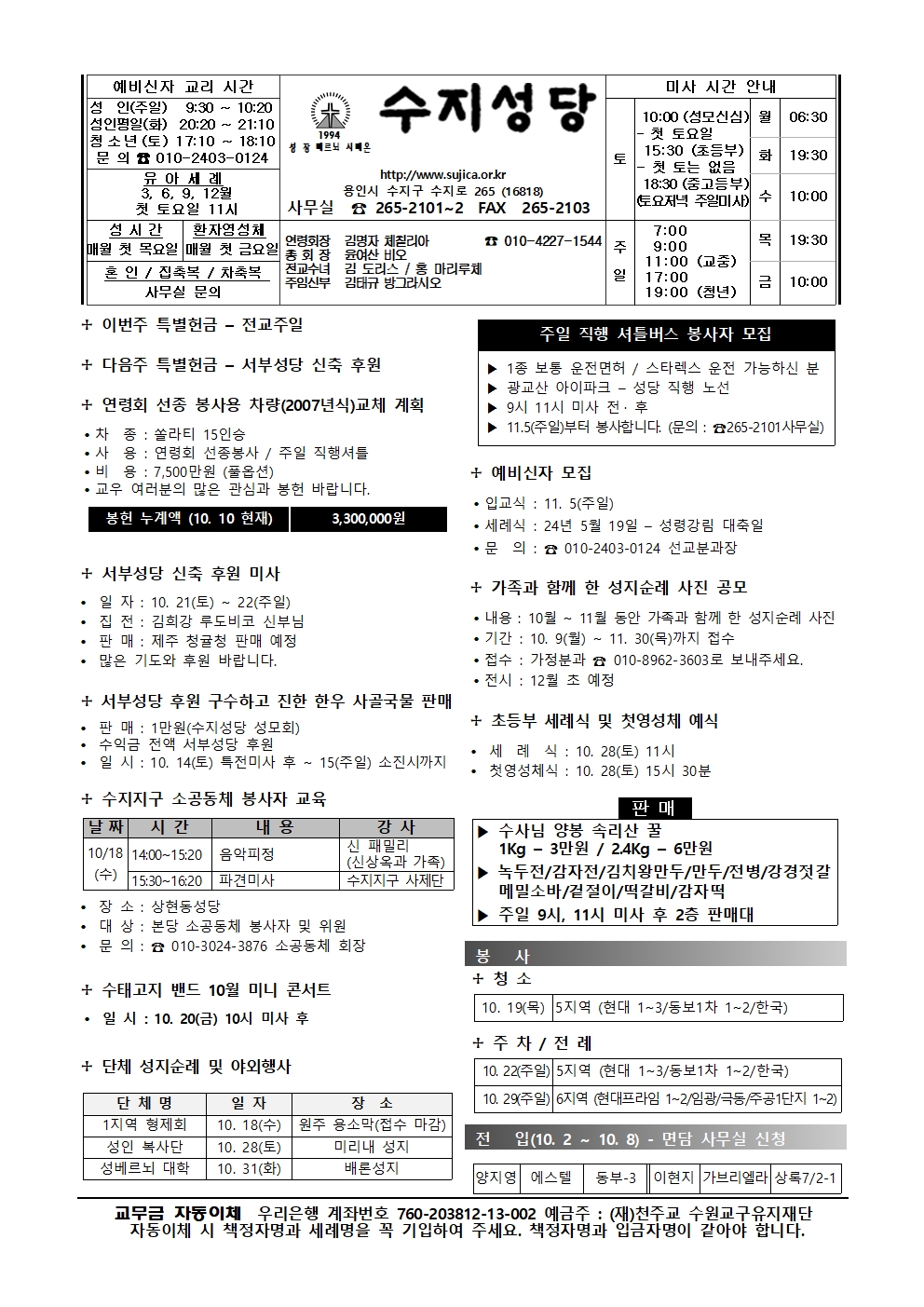 2023. 10. 15 – 연중 제28주일