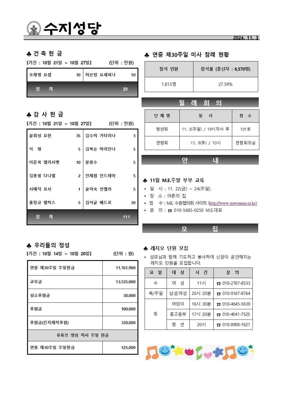 2024. 11. 3 – 연중 제31주일