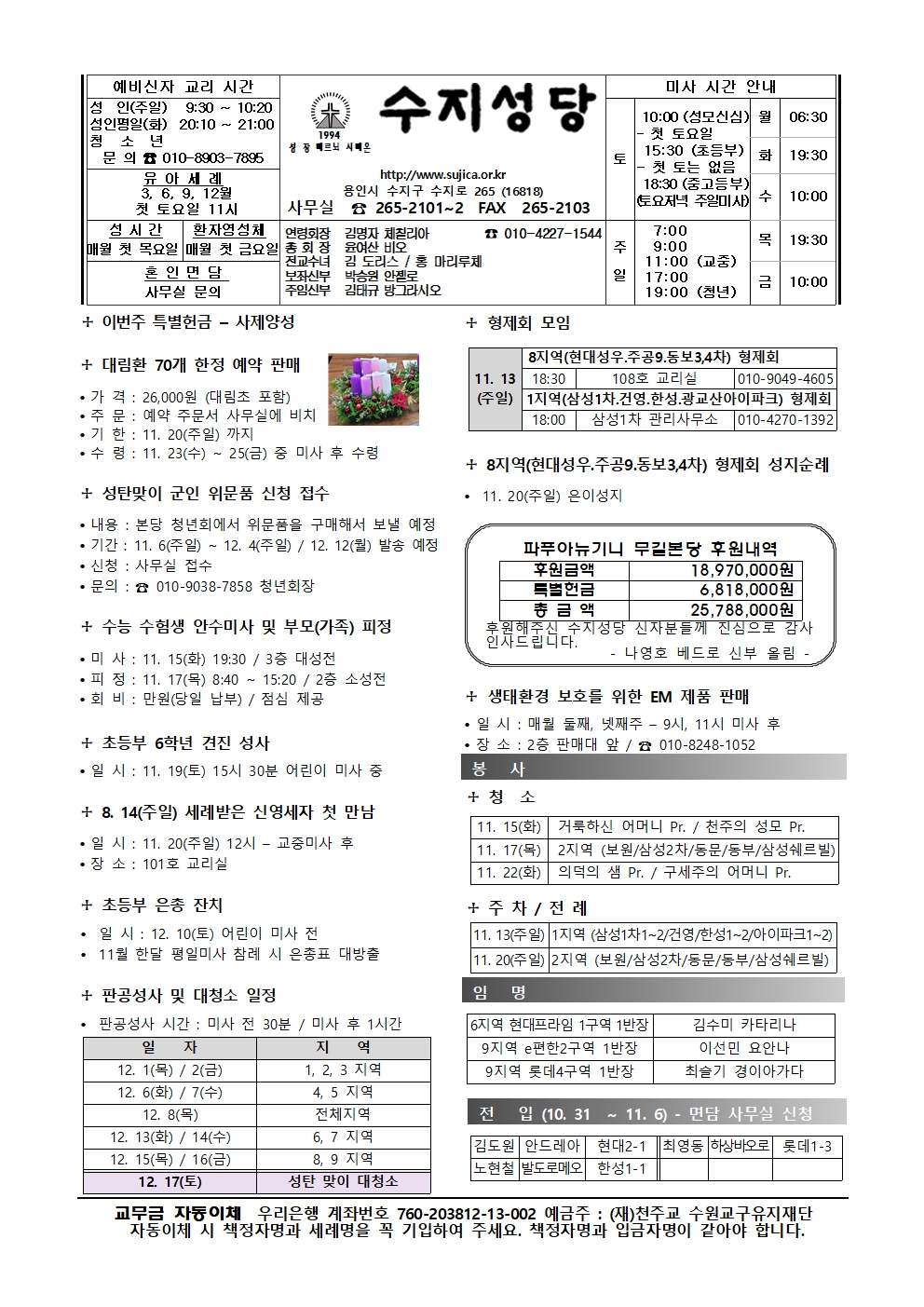 2022.11.13 – 연중 제33주일(세계 가난한 이의 날)