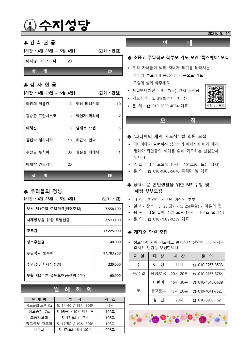 2025. 5. 11 – 부활 제4주일(성소주일)
