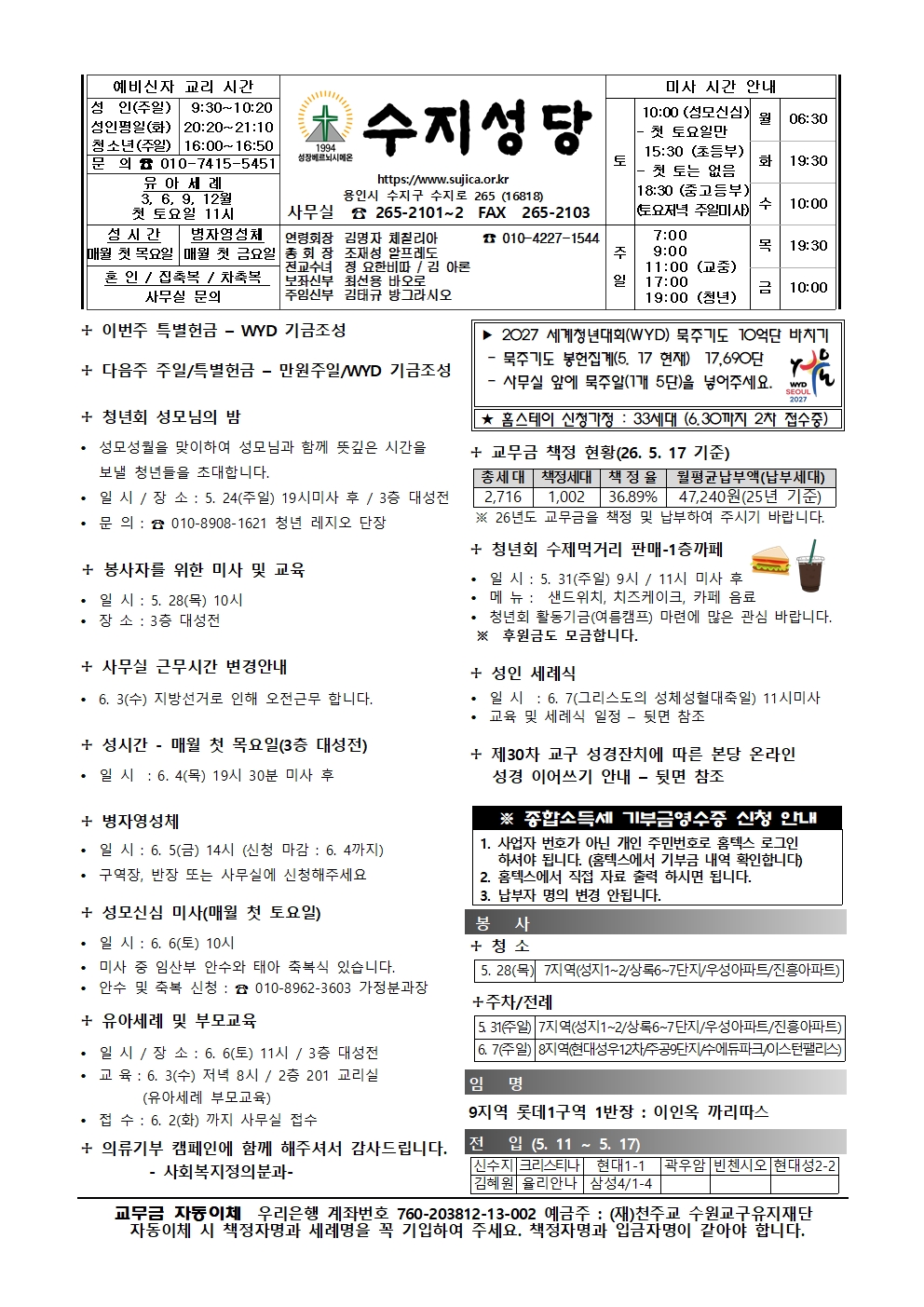 2026. 5. 24. – 성령 강림 대축일