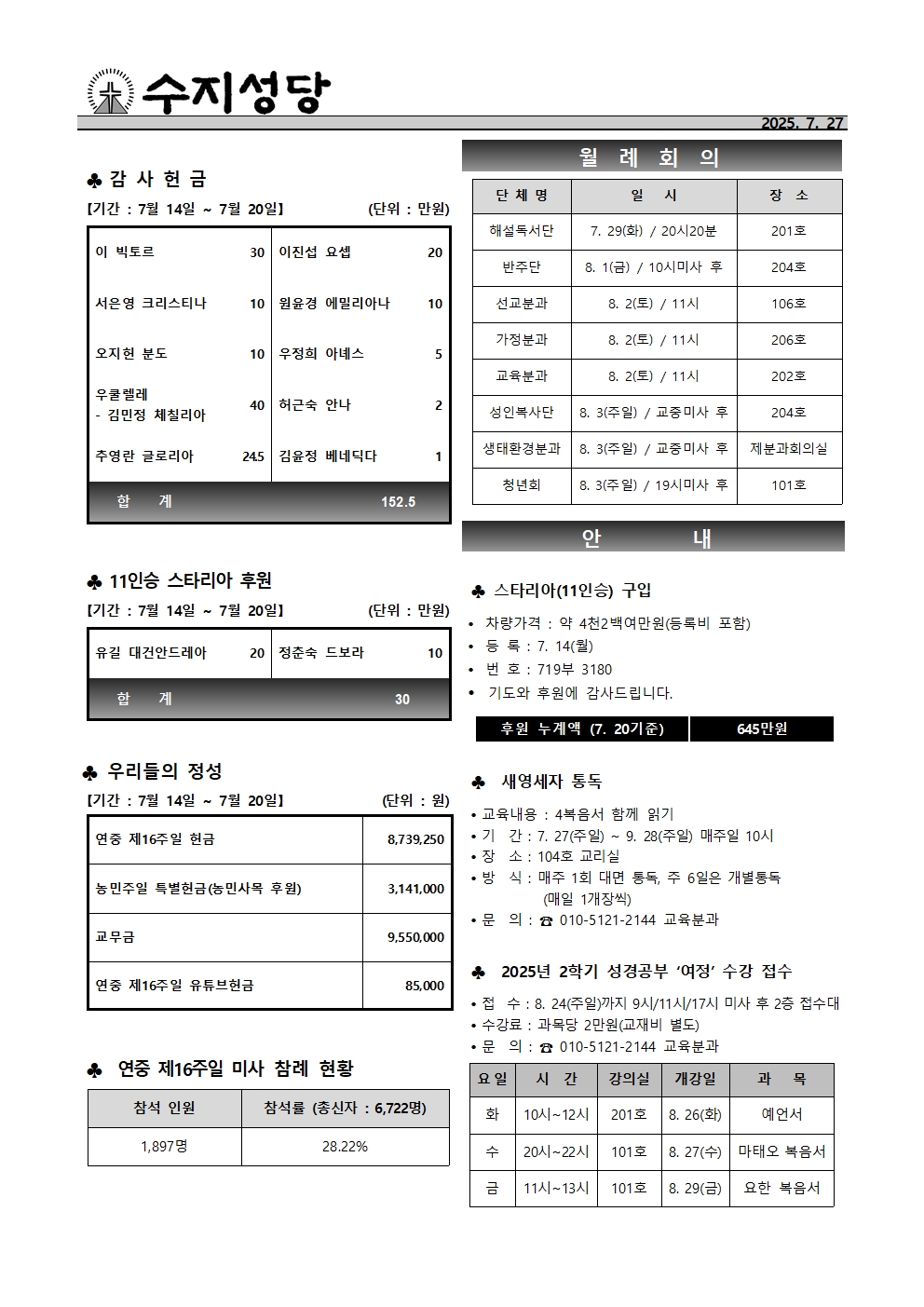 2025. 7. 27 – 연중 제17주일(조부모와 노인의 날)