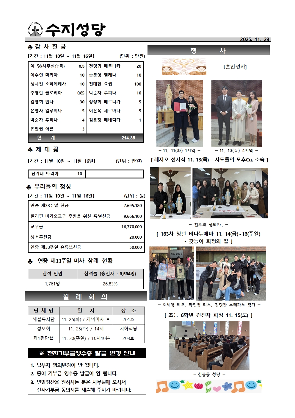 2025. 11. 23 – 온 누리의 임금이신 우리 주 예수 그리스도왕 대축일