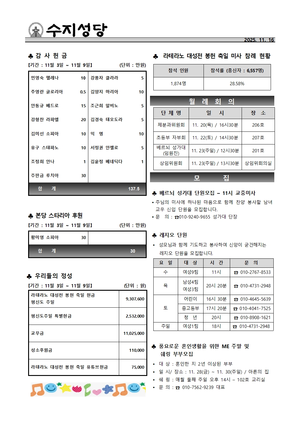 2025. 11. 16 – 연중 제33주일(세계 가난한 이의 날)
