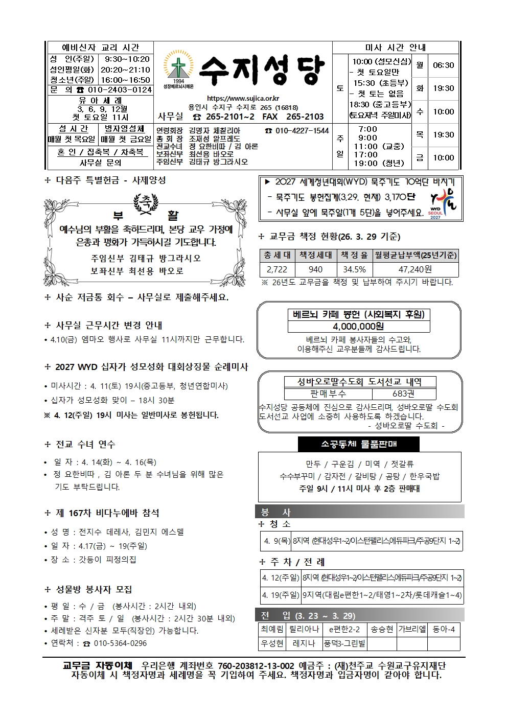 2026. 4. 5 – 주님 부활 대축일