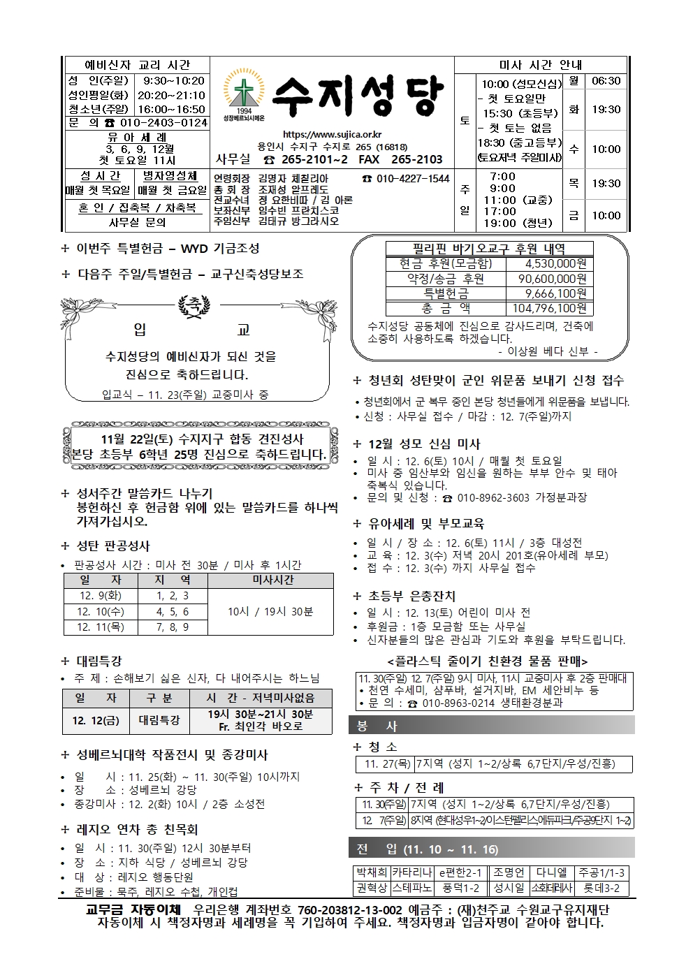 2025. 11. 23 – 온 누리의 임금이신 우리 주 예수 그리스도왕 대축일