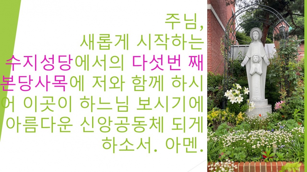 수지성당에 부임하면서…