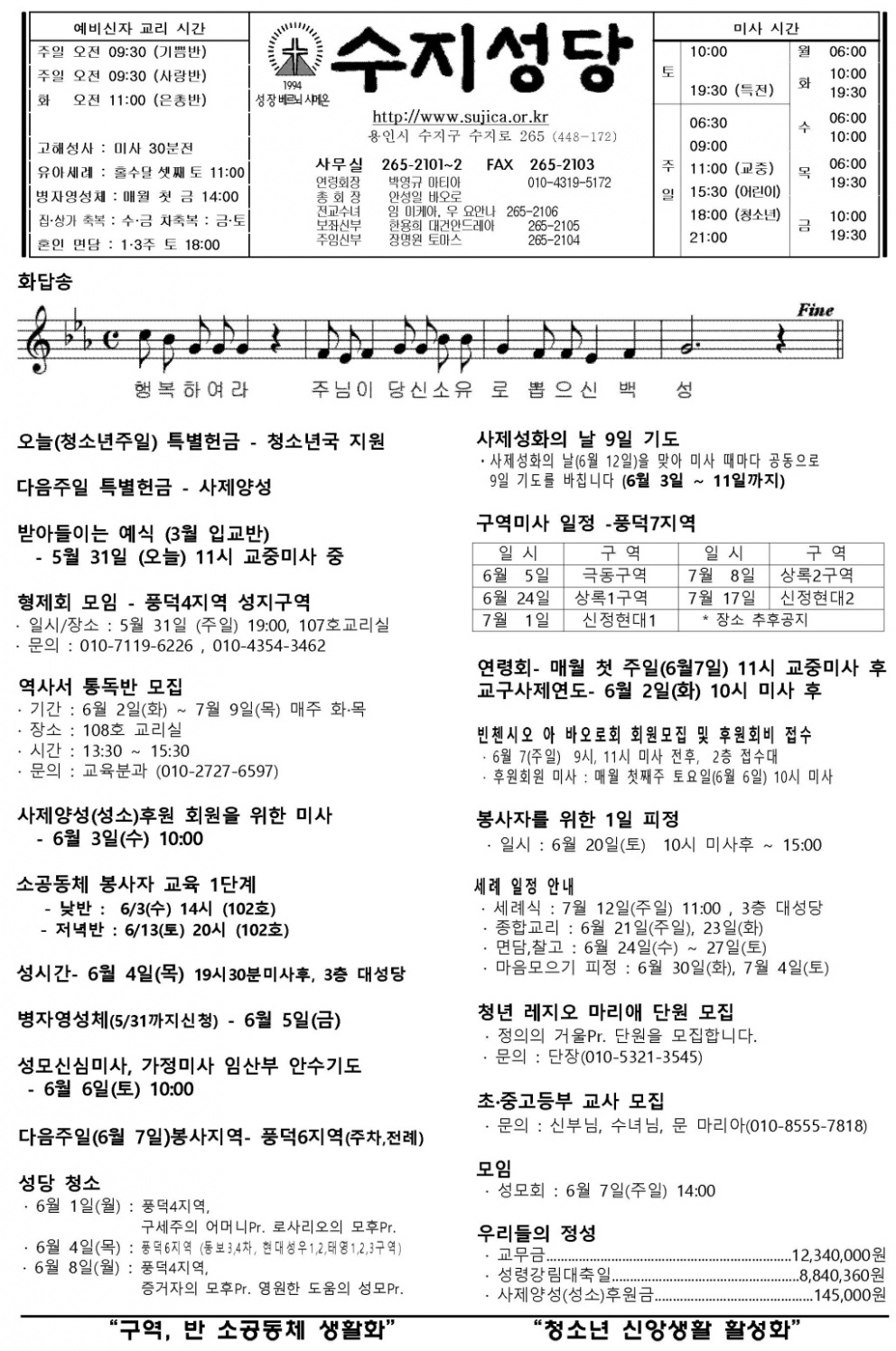 (주보)삼위일체대축일 (2015.5.31)