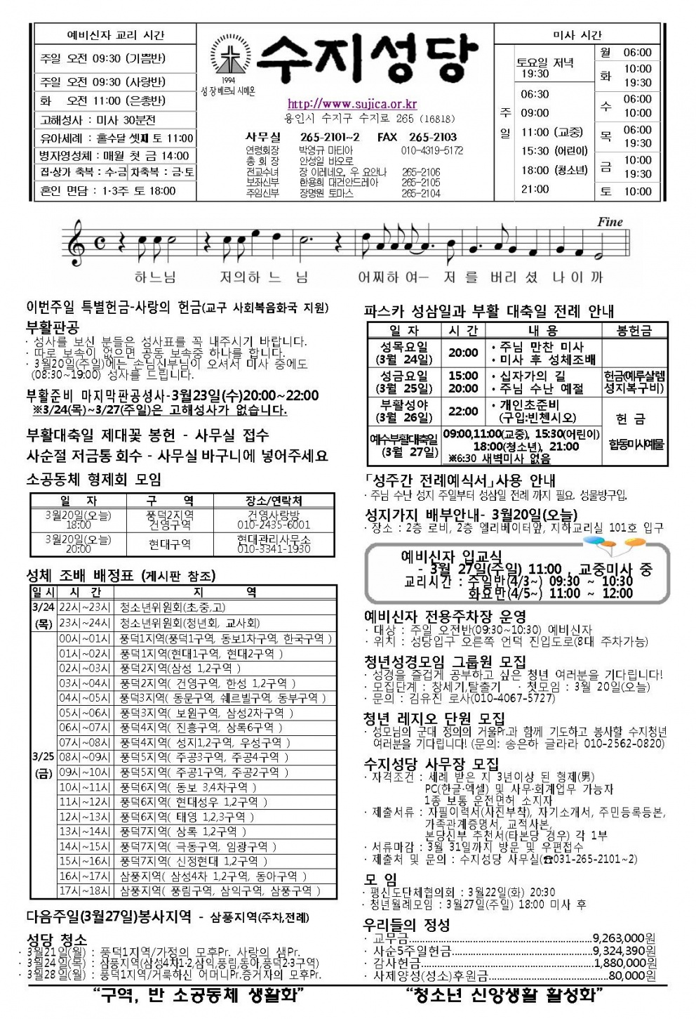 (주보) 주님 수난 성지주일 (20160320)