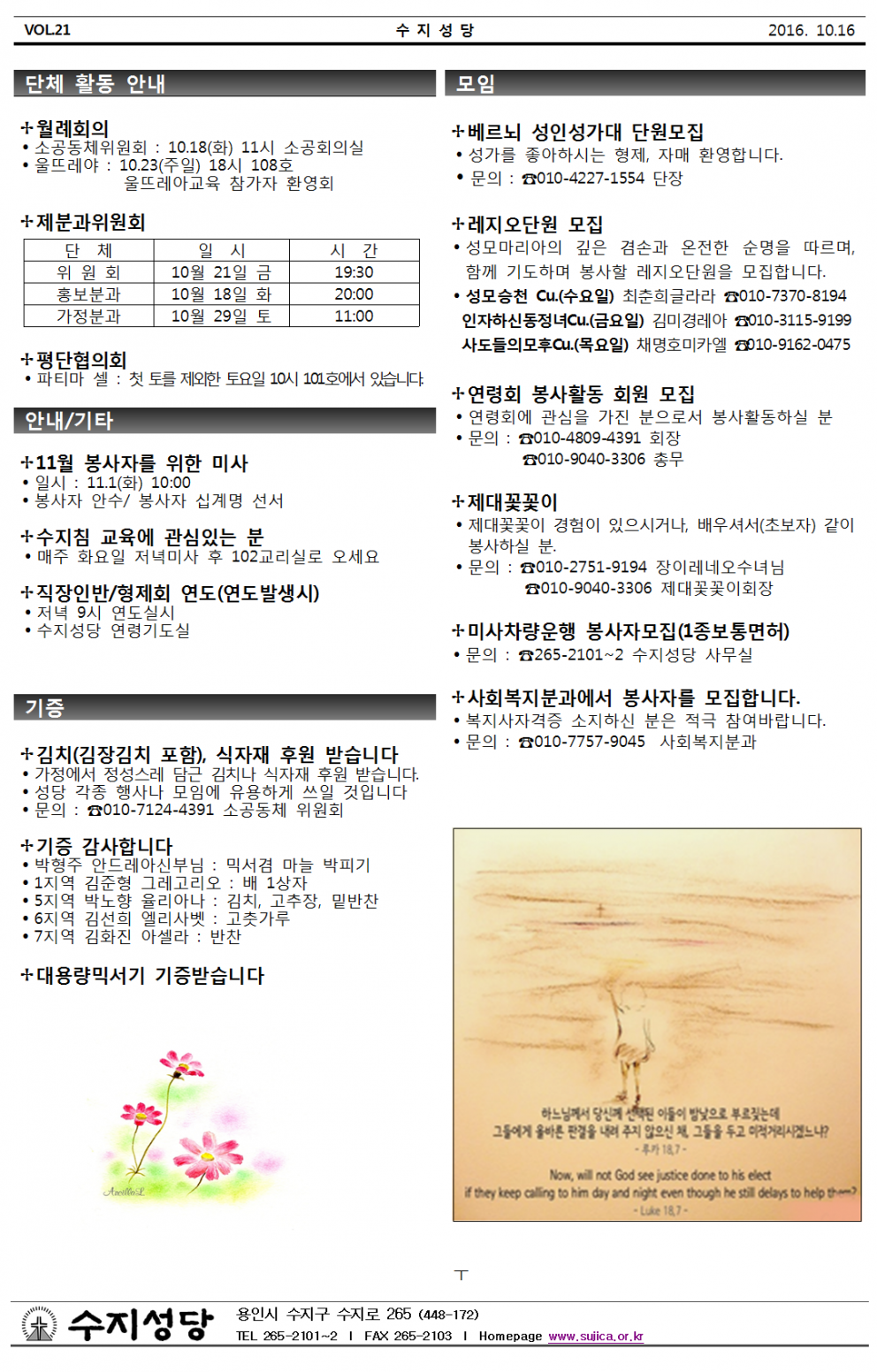 연중 제29주일 (20161016)
