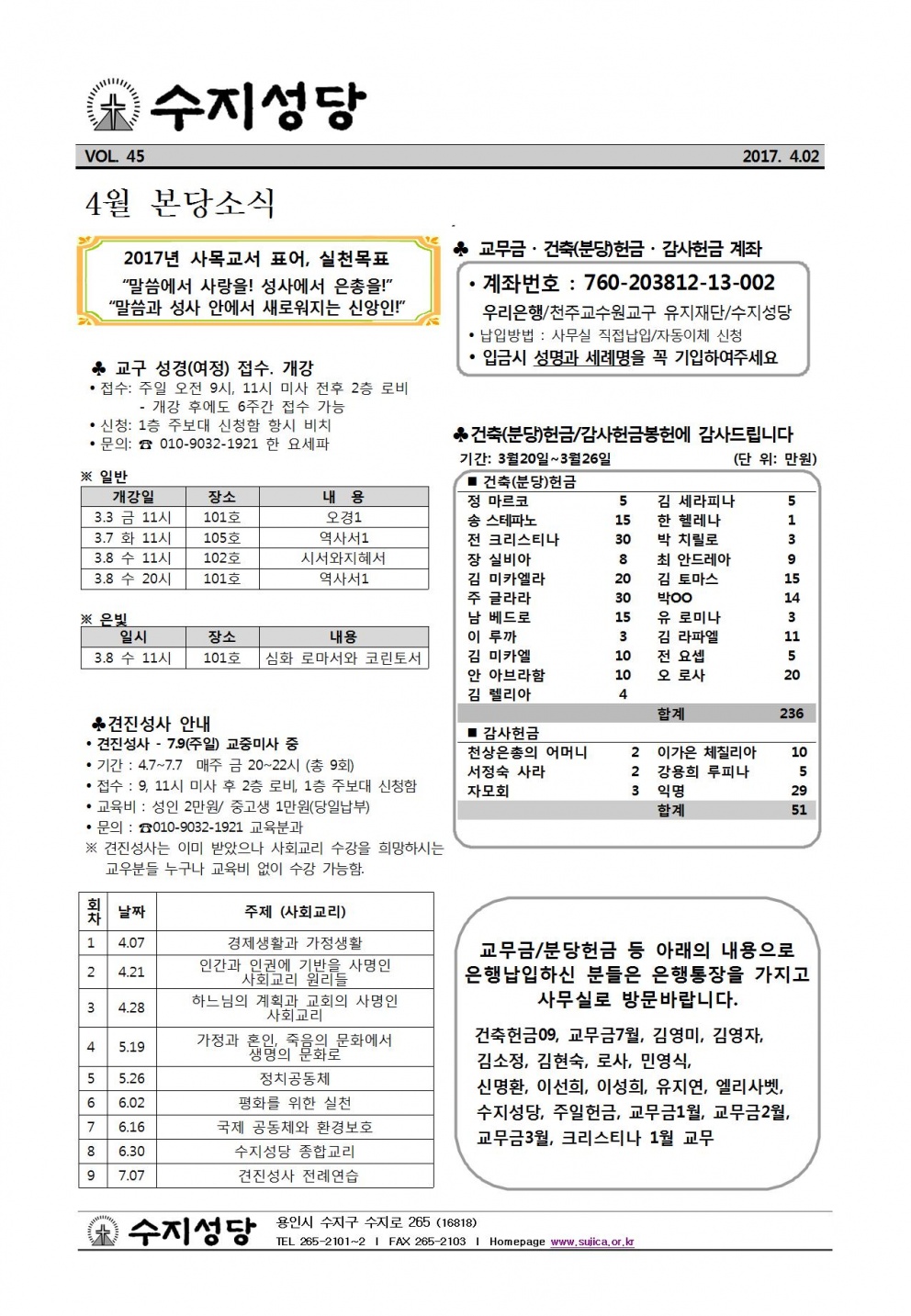 사순 제5주일 (20170402)