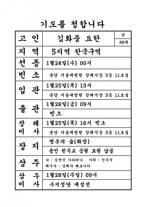 연도공지(김화중 요한)