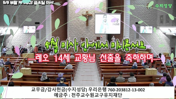 5월 미콘, 레오 14세 교황 선출을 축하하며…